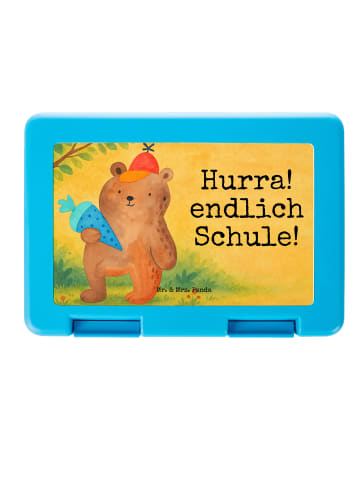 Mr. & Mrs. Panda Bentobox Bär Schultüte Design mit Spruch in Weiß