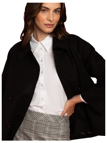 More & More kuschelige, ausgestellte Jacke in black