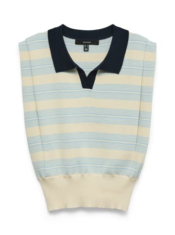 Vero Moda Polokragen Pullunder in Navy Blazer