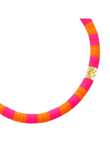 Glanzstücke München Armband aus Sterling Silber mit Heishi Perlen in gelbgold