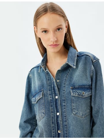 KOTON Shirt in Dunkles Indigo