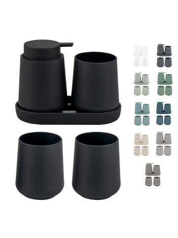 eluno Bad-Accessoires Set TESERO 5tlg. ca. 8,5 x 12 x 9 cm (B/H/T)