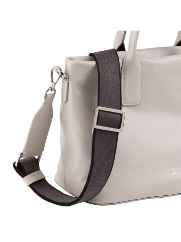 DuDu Jaqueline Handtasche Leder 28 cm in pearl grey