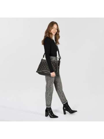 Desigual Yankee Leiria Schultertasche 40 cm in schwarz