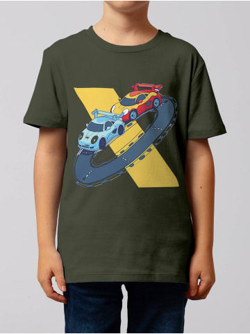 wat? Apparel T-Shirt Racing Car in Khaki