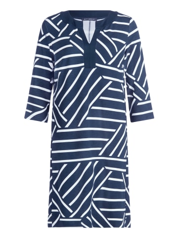 Betty Barclay Jerseykleid mit 3/4 Arm in Blau/Weiß
