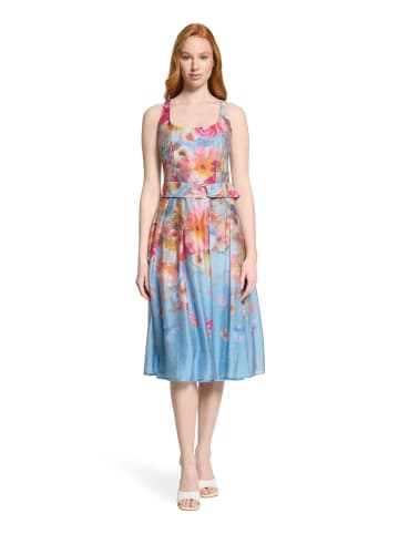 Vera Mont Cocktailkleid mit Blumenprint in Blue/Rosé
