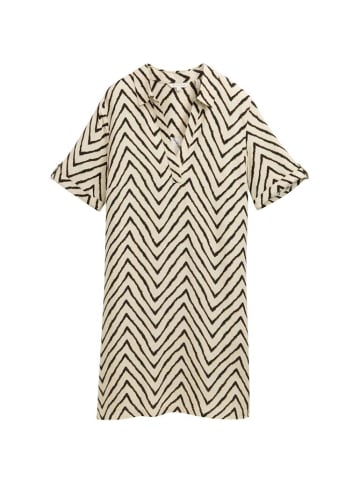 Tom Tailor Kleid in natural zig zag design