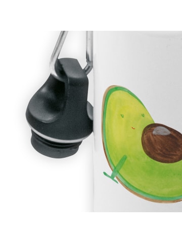 Mr. & Mrs. Panda Wasserflasche Avocado Schwangerschaft ohne Spruch in Weiß