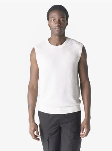 KOROSHI Herren boxershirt strickdruck in weiß