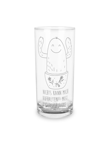 Mr. & Mrs. Panda Longdrinkglas Kaktus Happy mit Spruch in Transparent