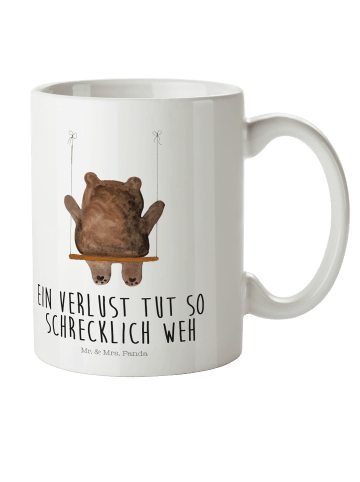 Mr. & Mrs. Panda Kindertasse Bär Schaukel mit Spruch in Weiß