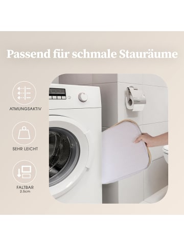 HENNEZ Aufbewahrungskorb Adrian 40l beige  Weiß