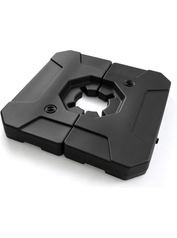 COSTWAY Sonnenschirmständer 124kg, befüllbar in Schwarz