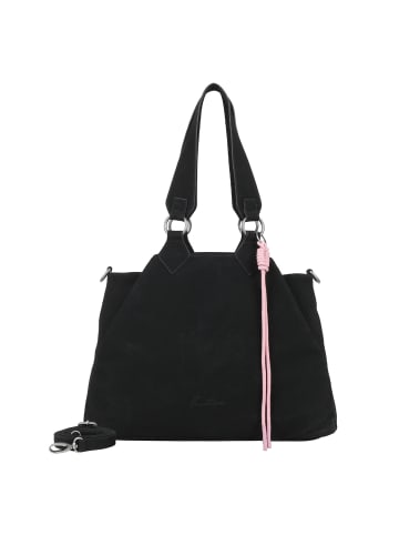 Fritzi aus Preußen Maia Suede Jacky Shopper Tasche 40 cm in black