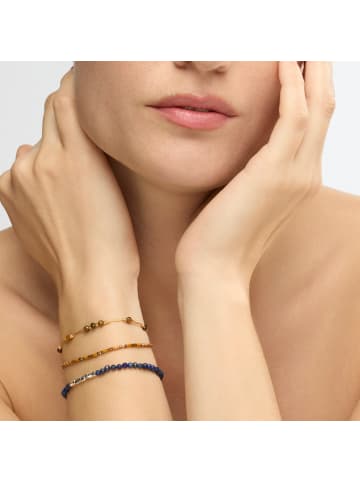 Luxenter Armband mit Silberfinish und natürlichem Lapislazuli – Likah