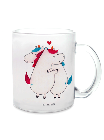 Mr. & Mrs. Panda Teetasse Einhorn Mitteilung ohne Spruch in Transparent