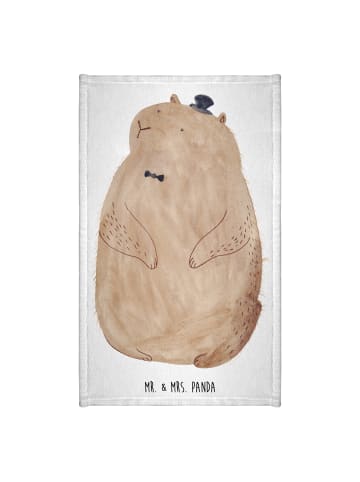 Mr. & Mrs. Panda Handtuch Murmeltier ohne Spruch in Weiß