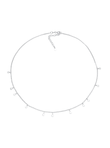 Elli Halskette 925 Sterling Silber Geo, Plättchen in Silber