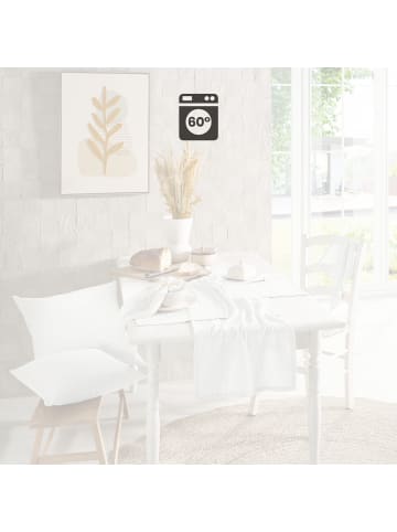 Erwin Müller Baumwolle Tischläufer Arona in weiß