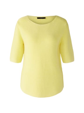 Oui Pullover reine Baumwolle in yellow