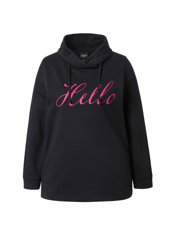 Ulla Popken Sweatshirt in schwarz