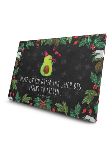 Mr. & Mrs. Panda Tee Adventskalender Avocado Party mit Spruch in Kreidetafel