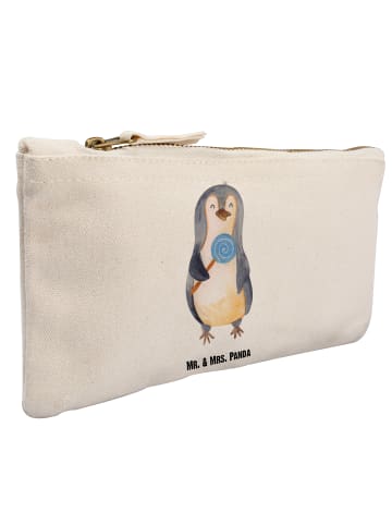 Mr. & Mrs. Panda Schminktasche Pinguin Lolli ohne Spruch in Weiß