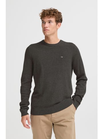 FQ1924 Strickpullover FQGRANBY STRUCTURE CREW NECK in Grau