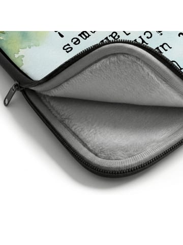 Mr. & Mrs. Panda Laptop Tasche Koala Pommes Design mit Spruch in Weiß