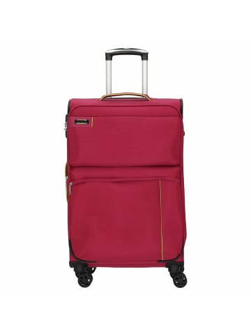 D&N Travel Line 6704 - 4-Rollen-Trolley M 65 cm erw. in pink