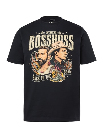 JP1880 Kurzarm T-Shirt in schwarz