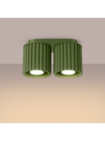 Nice Lamps Plafond ZORA 2 olive H 12 cm