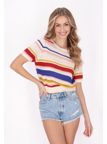 IZIA Women Sweater in offwhite multicolor