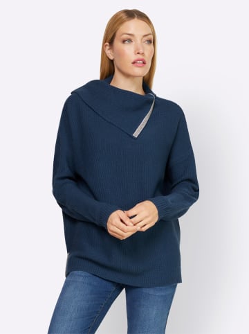Heine Langarm-Pullover in dunkelblau