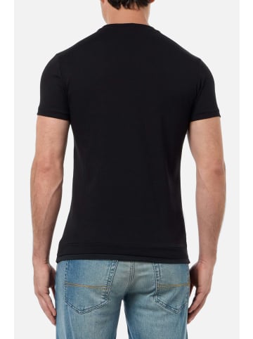 Boxeur des Rues T-Shirt Printed Round in Black-Gold