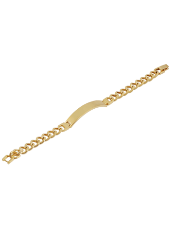 Adeliás Herren Armband aus Edelstahl 20 cm in gold