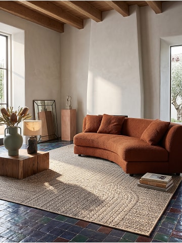 KADIMA DESIGN Teppich flachgewebt Geometrisch flachgewebt pflegeleicht Wohnzimmer in Natur