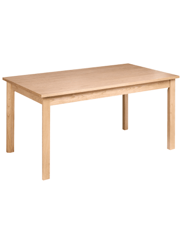 Beliani Esszimmertisch GISELA in Braun - (W) 90 x (H) 77 x (L) 160 cm