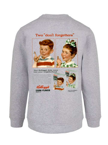 F4NT4STIC Sweatshirt Kellogg's Corn Flakes Cereal Box Children Retro in grau meliert