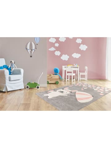 Kayoom Kurzflor Teppich Australia in rosa - rechteckig