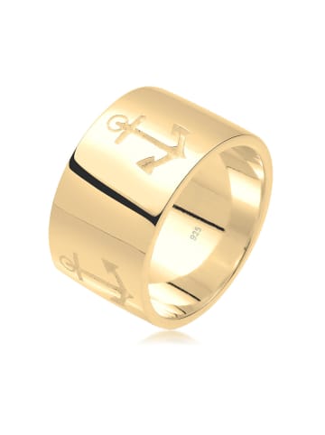 Elli Ring 925 Sterling Silber Anker in Gold