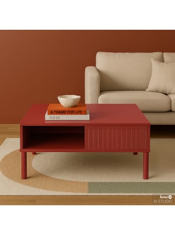 home24 home24 Couchtisch im modernen Stil in Rot