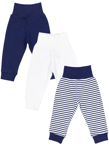 TupTam Baby Jungen Lange Pumphose 3er Pack in schwarz/blau
