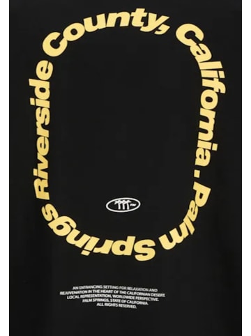 JACK & JONES Junior T-Shirt 'Retreat Typographic' in schwarz