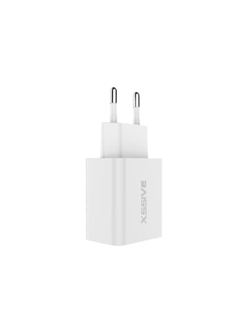 COFI 1453 Dual Port Wandladegerät 18W, Schnelladung 3A USB-A & USB-C in Weiß
