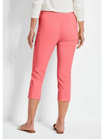 GOLDNER Kurzgröße:  Schlupfhose LOUISA mit Steppnähten in koralle