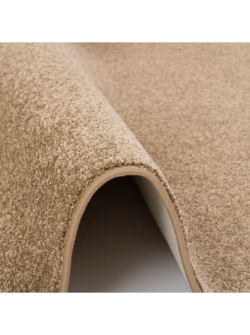 Snapstyle Hochflor Velours Teppich Luna Rund in Terracotta