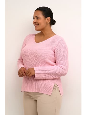 KAFFE curve Strickpullover KCmirina Loose fit in Pink Mist
