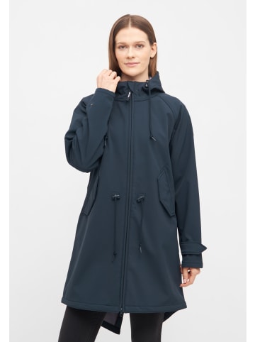 Derbe Jacke Island Friese in Navy/Lavender Gray